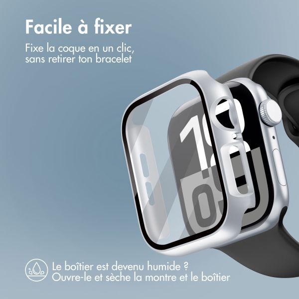 imoshion Coque rigide à couverture complète Apple Watch 10 / 11 - 46 mm - Argent
