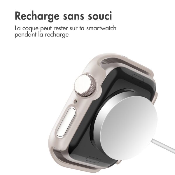 imoshion Coque rigide à couverture complète Apple Watch 10 / 11 - 42 mm - Starlight