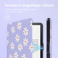 imoshion Design Slim Hard Case Sleepcover Amazon Kindle Paperwhite (2024) / Paperwhite Signature Edition (2024) / Colorsoft (2024) / Colorsoft Signature Edition (2024) - Flowers Distance