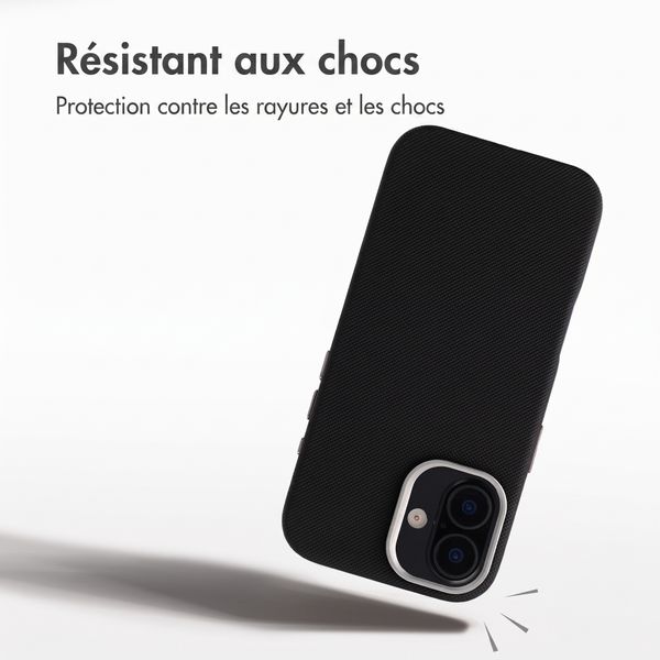 Accezz Coque arrière Mesh avec MagSafe Apple iPhone 17 - Noir