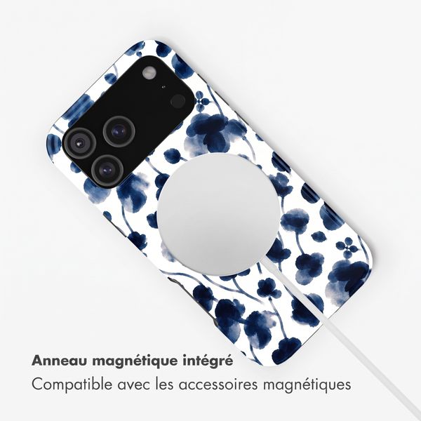 Selencia Coque arrière Vivid avec MagSafe Apple iPhone 18 Pro Max / 17 Pro Max - Midnight Blossom