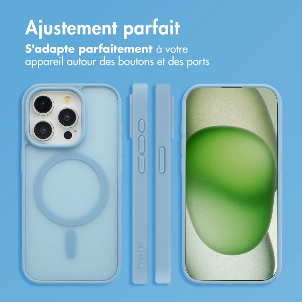 imoshion Coque Color Guard avec MagSafe Apple iPhone 15 Pro - Bleu clair