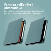 imoshion Coque tablette Origami Apple iPad Pro 11 (2018/2020/2021/2022) / Air 5 (2022) / Air 4 (2020) - Vert foncé