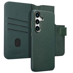 Accezz Étui de télephone portefeuille en cuir 2-en-1 avec MagSafe Samsung Galaxy S25 Plus - Cedar Green
