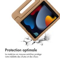 imoshion Coque kidsproof avec poignée Apple iPad 9 (2021) 10.2 pouces / iPad 8 (2020) 10.2 pouces / iPad 7 (2019) 10.2 pouces - Beige