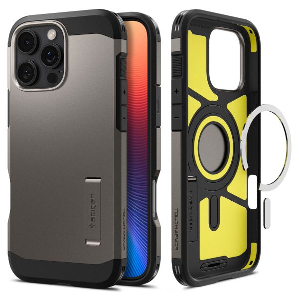 Spigen Coque Tough Armor MagSafe Apple iPhone 16 Pro - Gunmetal