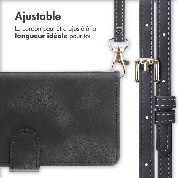imoshion Etui de télephone portefeuille avec cordon Google Pixel 8a - Noir