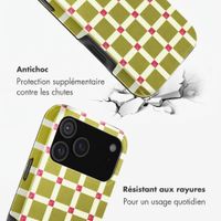 Selencia Coque arrière Vivid Apple iPhone 18 Pro Max / 17 Pro Max - Check This Olive