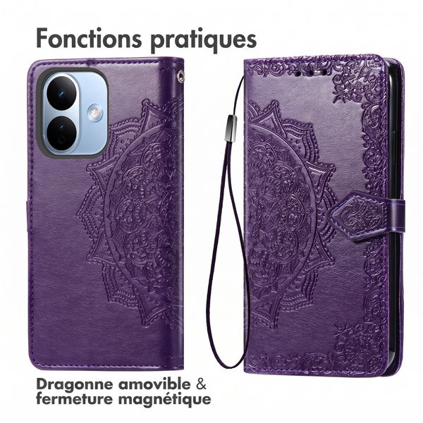 imoshion Etui de télephone Mandala Xiaomi Redmi Note 17 Pro Max - Violet