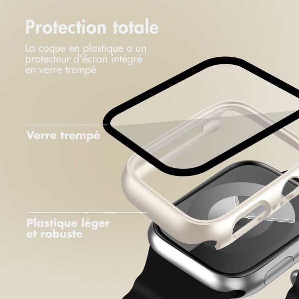 imoshion Coque rigide à couverture complète Apple Watch 4 / 5 / 6 / SE - 44 mm - Lumière stellaire