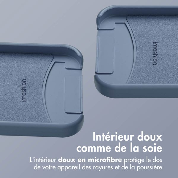 imoshion Coque arrière Color avec cordon amovible et MagSafe Apple iPhone 14 - Ash Blue