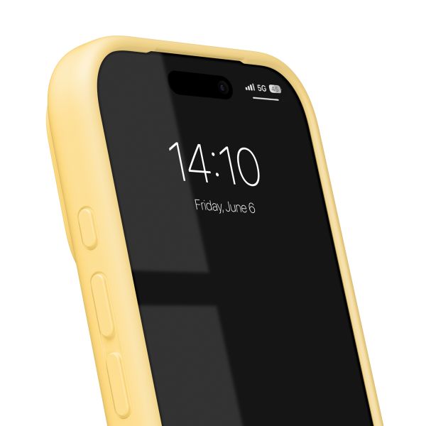 iDeal of Sweden Coque en silicone avec MagSafe Apple iPhone 17 Pro - Soft Lemon