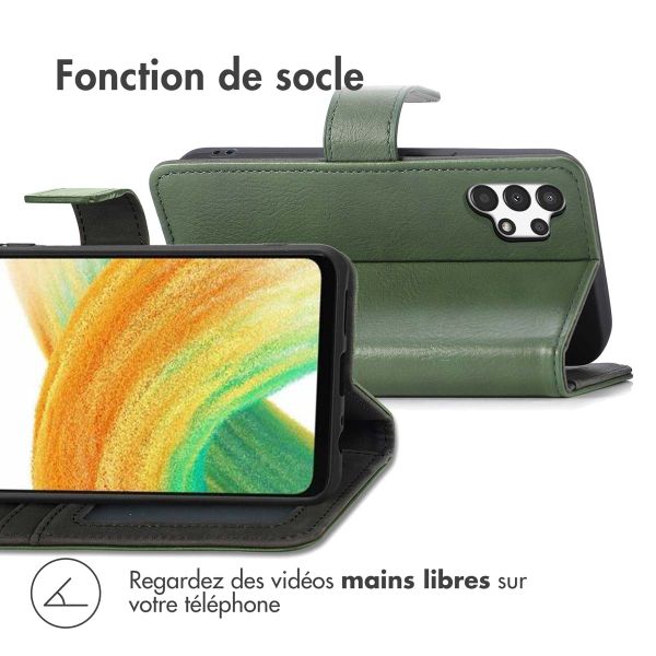imoshion Étui de télephone portefeuille de luxe Samsung Galaxy A13 (4G) - Vert