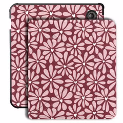 imoshion Étui de liseuse portefeuille design Pliable Kobo Libra Colour - Bloom Love Blush