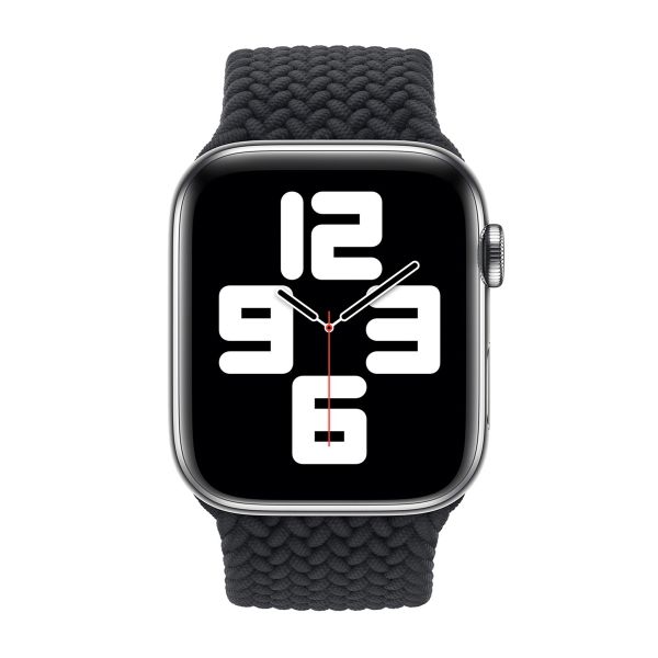 Apple Bracelet Solo tressé Apple Watch | 38/40/41/42 mm - Taille 2 - Charcoal