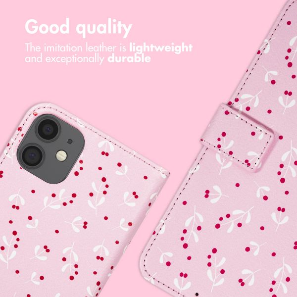 imoshion Étui de télephone portefeuille Design Apple iPhone 11 - Blush Berries