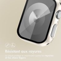 imoshion Coque rigide à couverture complète Apple Watch 7 / 8 / 9 - 45 mm - Lumière stellaire