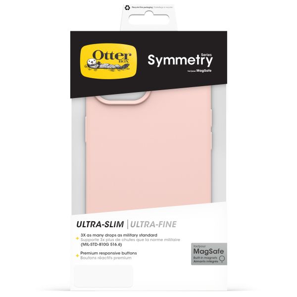 OtterBox Coque Symmetry MagSafe Apple iPhone 17e / 16e / 15 / 14 / 13 - Rose