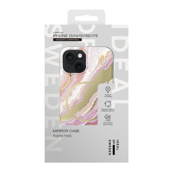 iDeal of Sweden Coque miroir Apple iPhone 17e / 16e / 15 / 14 / 13 - Agate Halo