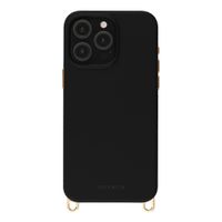 Selencia Coque arrière Rivièra avec MagSafe avec crochets amovibles Apple iPhone 15 Pro Max - Velvet Black