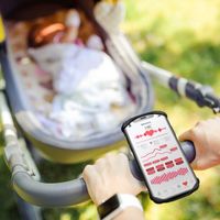 Fixed Support de téléphone Bikee 2 pour vélo - Rotation à 360° - Universel - Noir