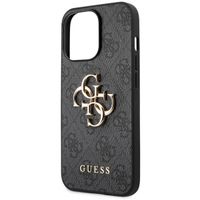 Guess Coque 4G Metal Logo Backcover Apple iPhone 13 Pro Max - Gris