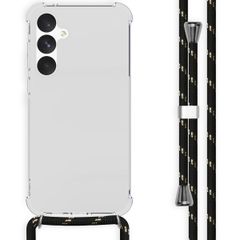 imoshion Coque arrière transparente avec cordon Samsung Galaxy A55 - Noir / Or