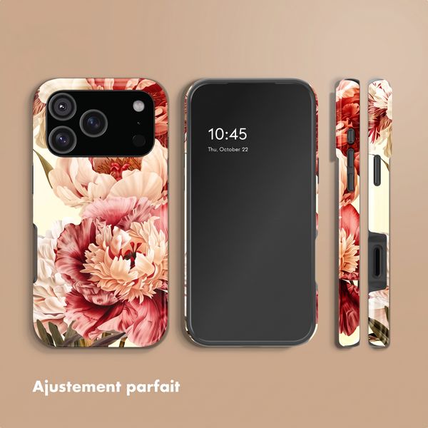 Selencia Coque arrière Vivid Apple iPhone 18 Pro Max / 17 Pro Max - Vintage Peony