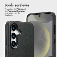 Accezz Étui de télephone portefeuille en cuir 2-en-1 avec MagSafe Samsung Galaxy S25 - Onyx Black