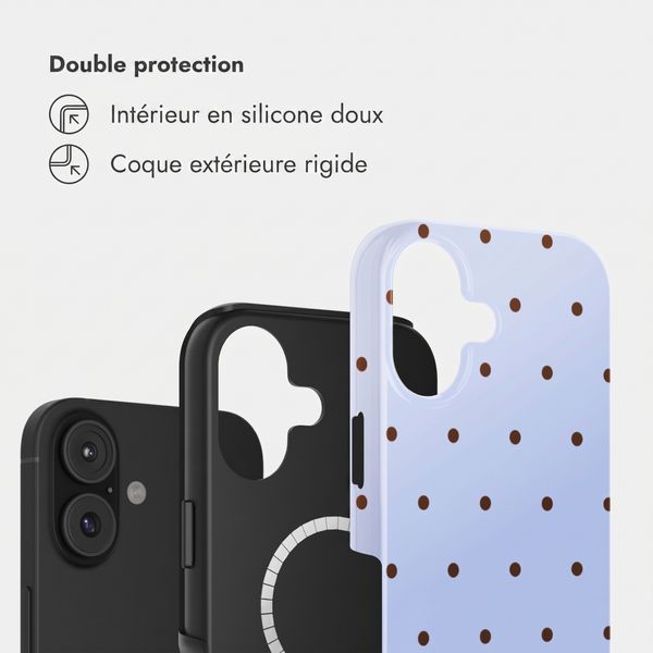 Selencia Coque arrière Vivid avec MagSafe Apple iPhone 17 - Happy Dots Digital Sky