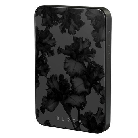 Burga Powerbank magnétique 5 000 mAh - MagSafe et Qi2 - Nocturnal / Gunmetal