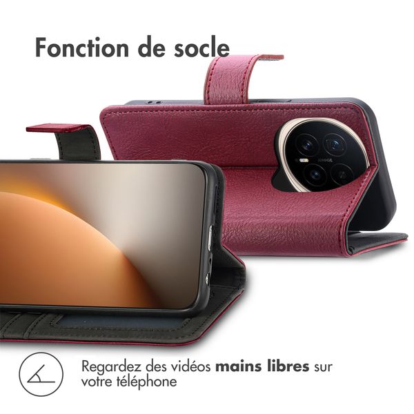 imoshion Étui de télephone portefeuille de luxe Honor Magic8 Pro - Bordeaux