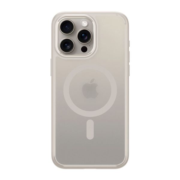 Spigen Coque Ultra Hybrid MagSafe Apple iPhone 15 Pro Max - Frost Natural Titanium