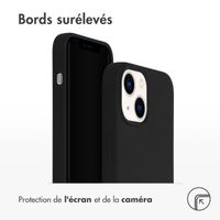 Accezz Coque Liquid Silicone avec MagSafe Apple iPhone 14 / 13 - Noir
