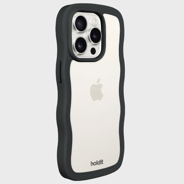 Holdit Coque Wavy Apple iPhone 14 Pro Max - Black / Transparent