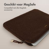 Selencia Housse laptop teddy 13-14 pouces - Choco Brown