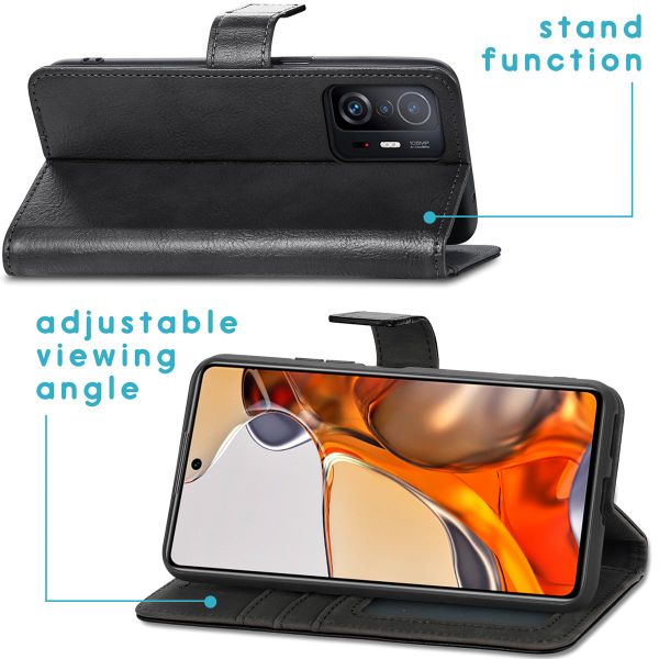 imoshion Étui de télephone portefeuille de luxe Xiaomi 11T (Pro) - Noir