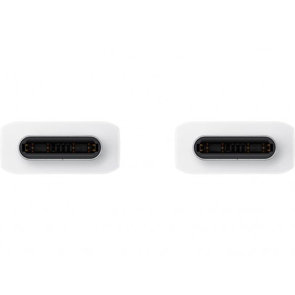 Samsung Câble USB-C vers USB-C d'origine - 1,8 mètre - 25 watts + adaptateur de recharge rapide USB-C d'origine - 25 watts - Blanc