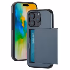 imoshion Coque arrière avec porte-cartes Apple iPhone 16 Pro - Bleu foncé