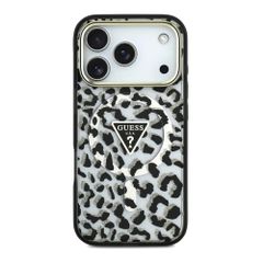 Guess Coque MagSafe Apple iPhone 18 Pro / 17 Pro - Leopard Black