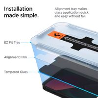 Spigen Protection d'écran en verre trempé GLAStR Privacy Applicator - lot de 2 Apple iPhone 13 / 13 Pro