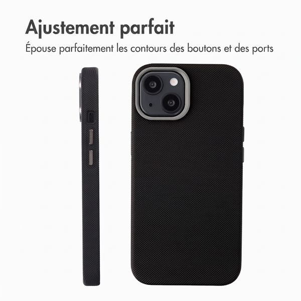 Accezz Coque arrière Mesh avec MagSafe Apple iPhone 15 - Noir