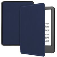 imoshion Étui de liseuse portefeuille Slim Hard Amazon Kindle (2024) / Amazon Kindle (2022) 11th gen - Bleu foncé