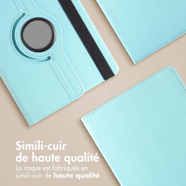 imoshion Coque tablette rotatif à 360° Samsung Galaxy Tab A11 Plus / A9 Plus - Bleu clair