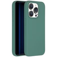 Accezz Coque Liquid Silicone Apple iPhone 15 Pro - Vert foncé