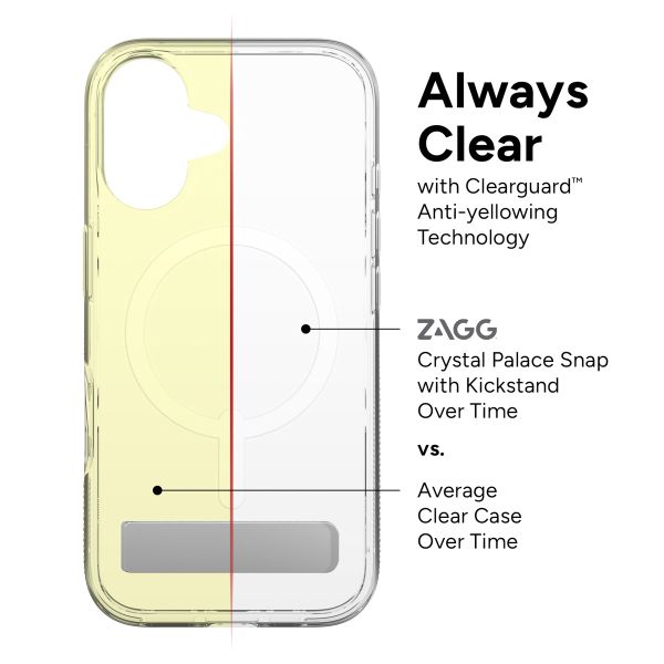 ZAGG Coque Crystal Palace Snap KS Apple iPhone 16 - Clear