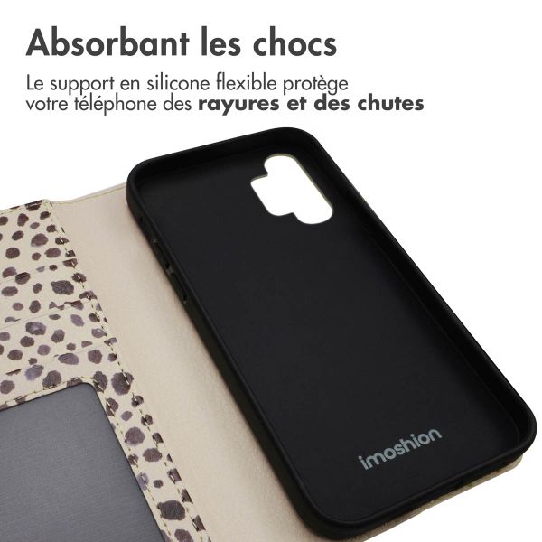 imoshion Étui de télephone portefeuille Design Samsung Galaxy A32 (5G) - Black And White Dots