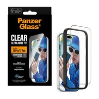 PanzerGlass Protection d'écran Ultra-Wide Fit Anti-bactérienne avec applicateur Apple iPhone 18 Pro / 17 Pro