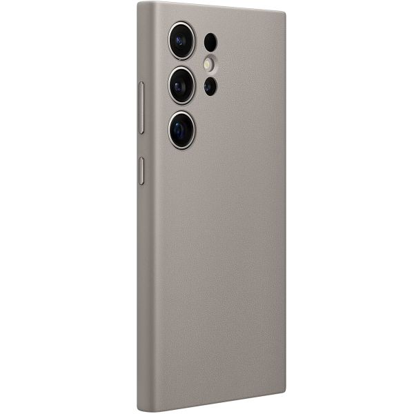 Samsung Coque originale en cuir vegan Samsung Galaxy S24 Ultra - Taupe