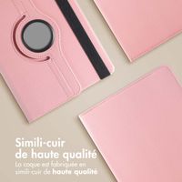 imoshion Coque tablette rotatif à 360° Samsung Galaxy Tab S9 11.0 pouces / S10 Lite / S10 FE / S9 FE 10.9 pouces - Rose